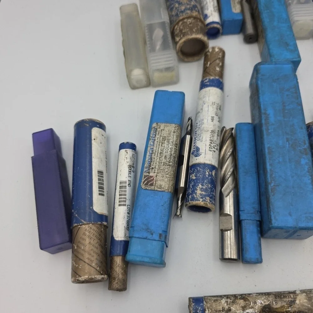 Niagara & Other Brands Cutting Bits-Various Sizes Endmills Lot of 54 Read Descr
